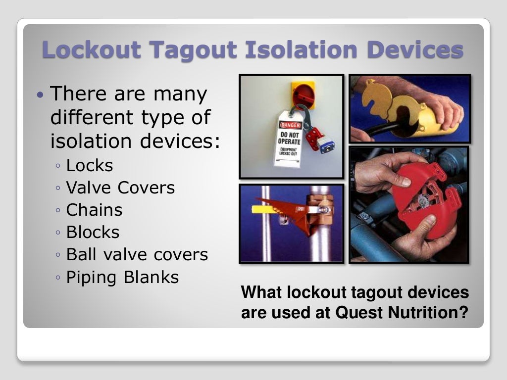 LockOut TagOut (LOTO) Training