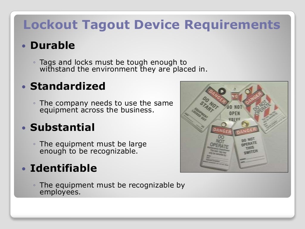 LockOut TagOut (LOTO) Training