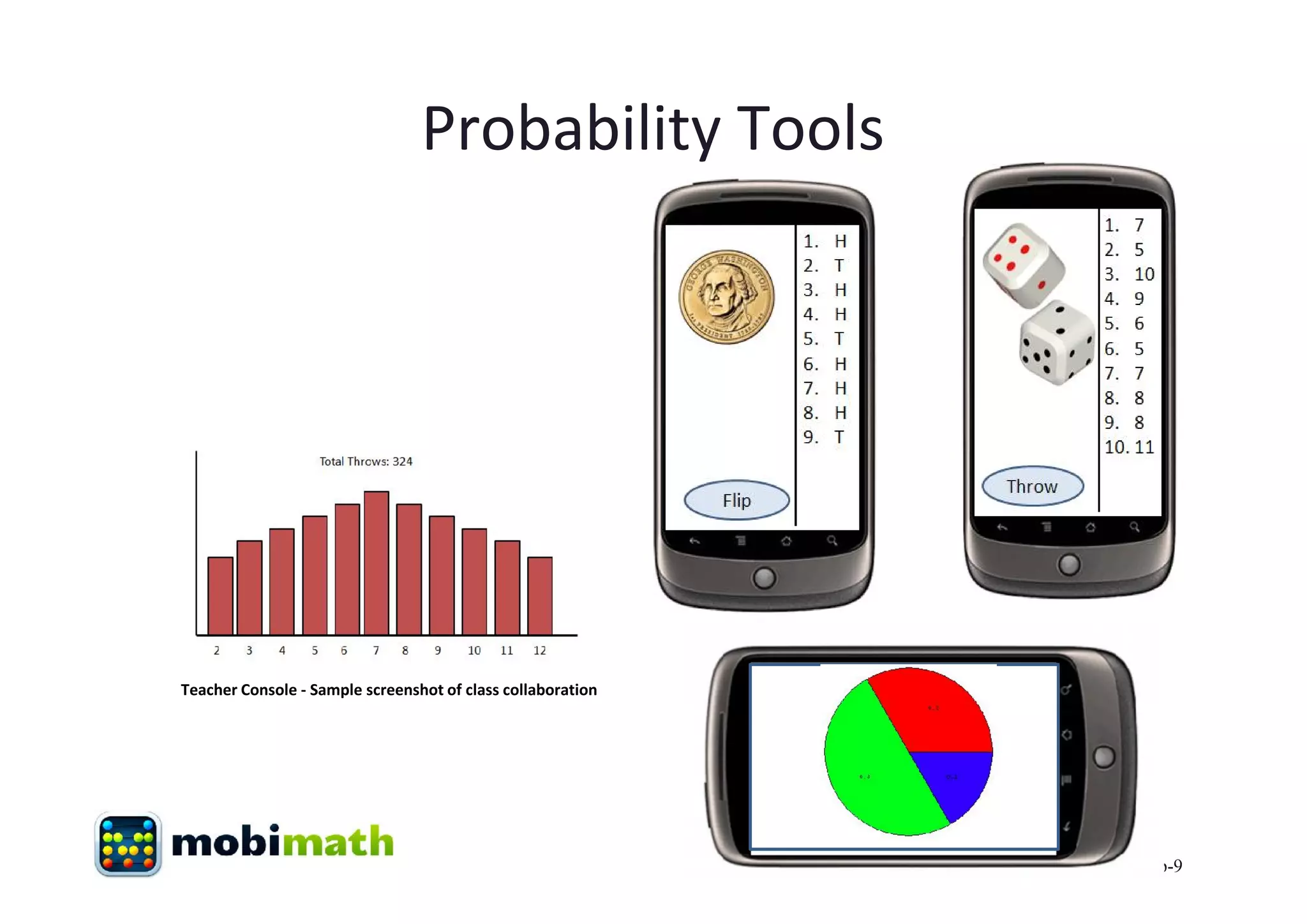 Probability Tools




Teacher Console - Sample screenshot of class collaboration




                                                             p-9
 