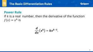 Basic Calculus Basic Differentiation Rules | PPTX
