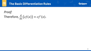 Basic Calculus Basic Differentiation Rules | PPTX