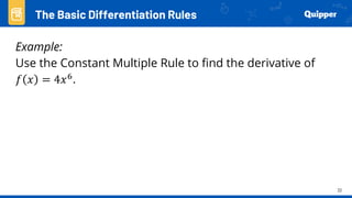 Basic Calculus Basic Differentiation Rules | PPTX