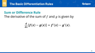 Basic Calculus Basic Differentiation Rules | PPTX