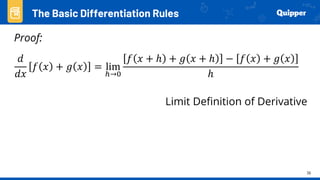 Basic Calculus Basic Differentiation Rules | PPTX