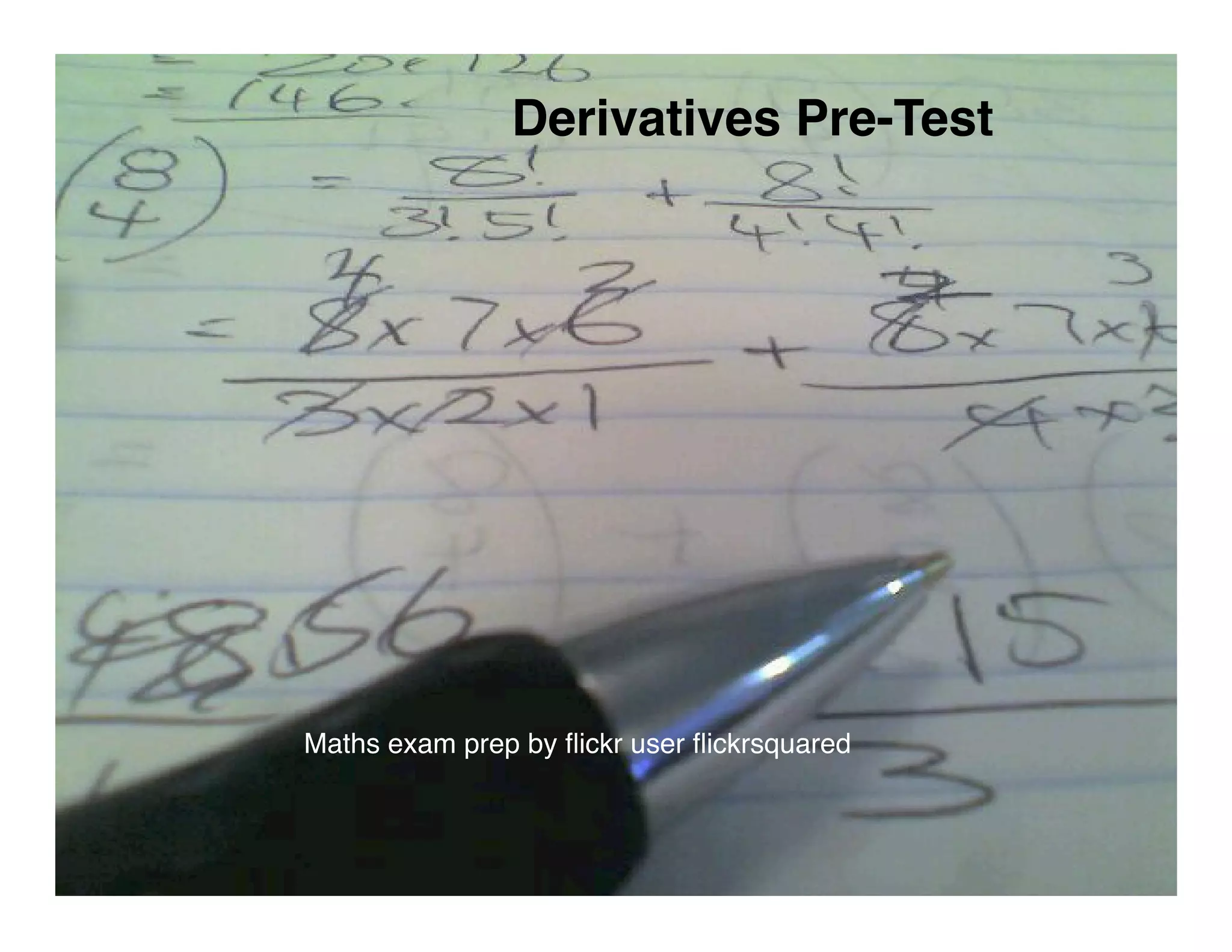 Calculus 45S Slides April 14, 2008