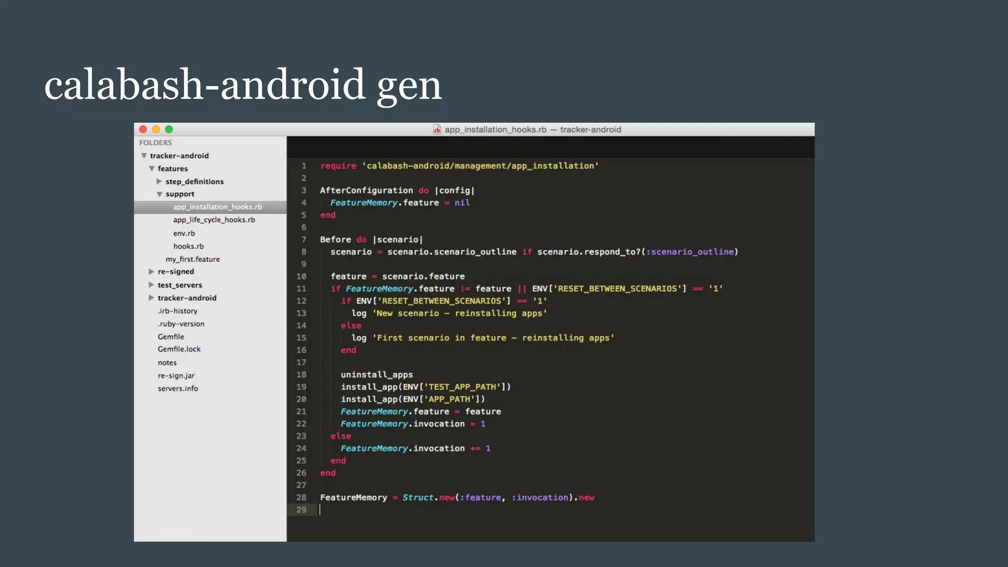 calabash-android gen
 