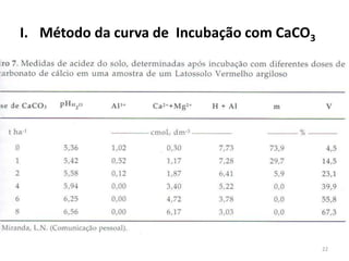 I. Método da curva de Incubação com CaCO3

22

 