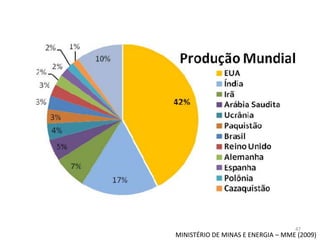 47

MINISTÉRIO DE MINAS E ENERGIA – MME (2009)

 