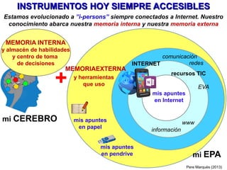 CURRICULUM
1. Curriculum bimodal
2. Curriculum común + proyectos opcionales
15 BASES PARA EL PARADIGMA FORMATIVO DE LA ERA INTERNET
CURRICULUM
Curriculum centrado en competencias, gestión del conocimiento y desarrollo personal, que
orienta la adquisición de una buena base de conocimientos teóricos (conceptos, datos de referencia)
 