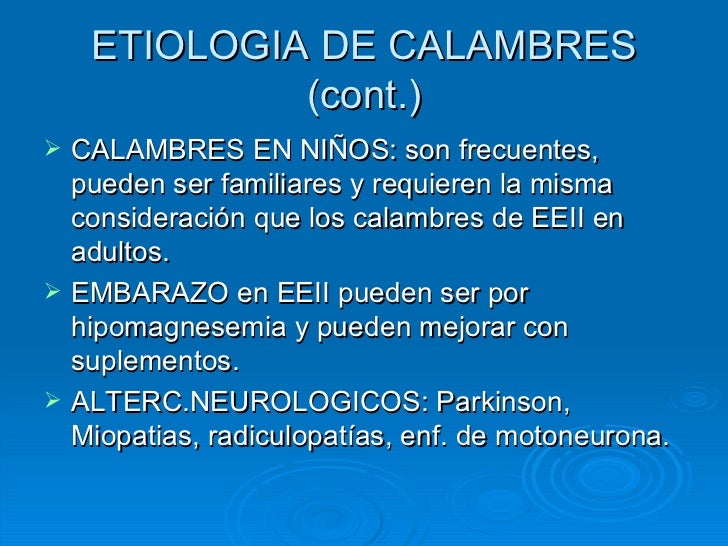 Calambres Musculares Revision 2009