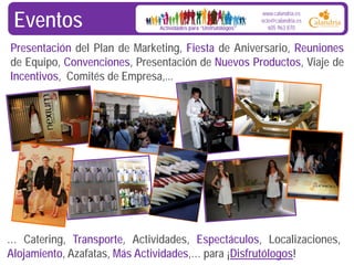 Eventos

Actividades para “Disfrutólogos”

www.calandria.es
ocio@calandria.es
605 963 870

Presentación del Plan de Market...