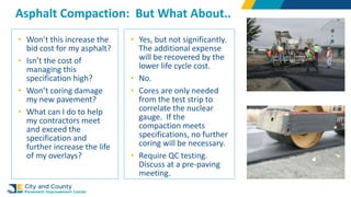 2023 CalAPA Spring Conference presentation by John Harvey on compaction of asphalt pavements