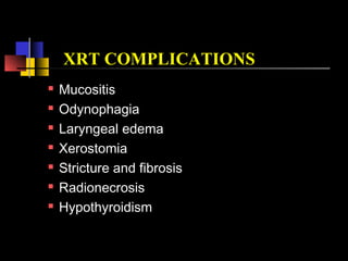 PROGNOSIS
5 YEAR SURVIVAL
STAGE I >95%
STAGE II 85-90%
STAGE III 70-80%
STAGE IV 50-60%
 