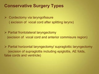 Cordectomy Ca larynx.ppt