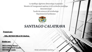 La république algérienne démocratique et populaire
Ministère de l’enseignement supérieur et de la recherche scientifique
U...