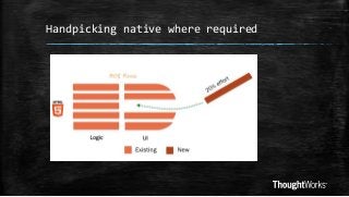 Handpicking native where required

 