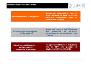 Calbat Calbatt storage ed efficienza energetica | PDF