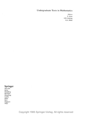 Copyright 1985 Springer-Verlag. All rights reserved
 