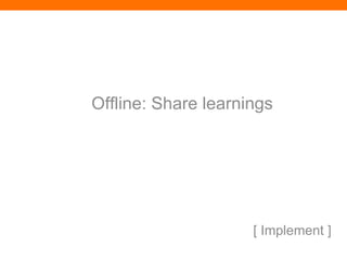Online: Share intelligence [ Implement ] 