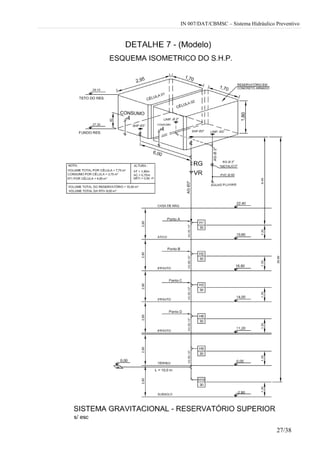 IN 007/DAT/CBMSC – Sistema Hidráulico Preventivo
27/38
 