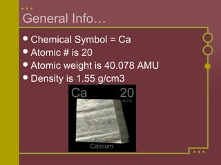 Calcium | PPT