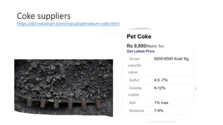 Coke suppliers
https://dir.indiamart.com/impcat/petroleum-coke.html
 