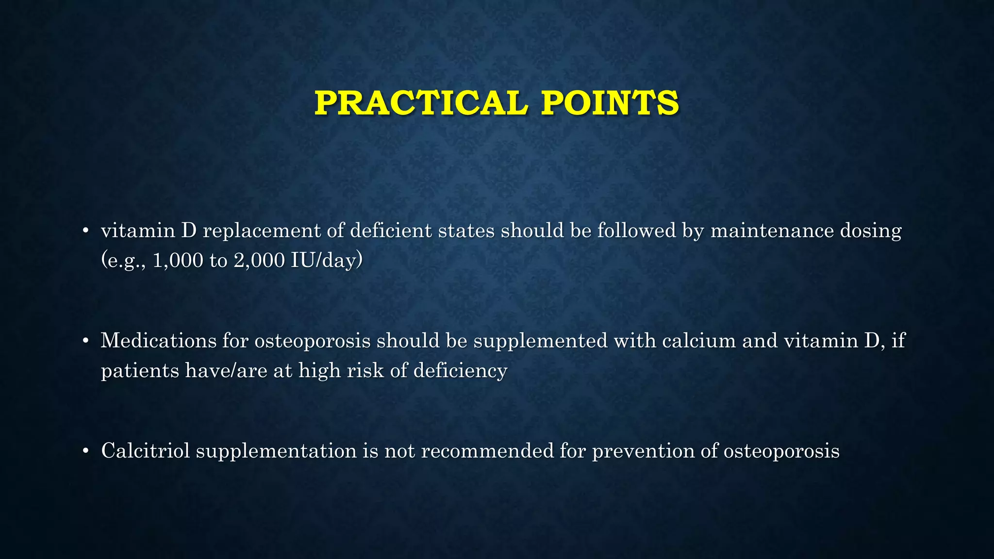 CALCIUM AND VITAMIN D IN PREVENTION OF OSTEOPOROSIS | PPTX