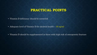 CALCIUM AND VITAMIN D IN PREVENTION OF OSTEOPOROSIS | PPTX