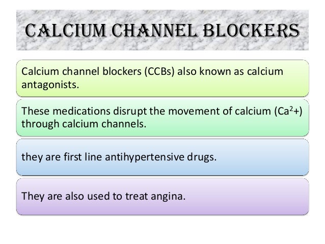 Calcium channel blockers nikku