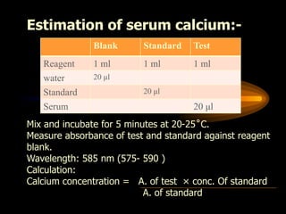 Calcium serum calcium hypoclaciumia hypercalcemia | PPTX