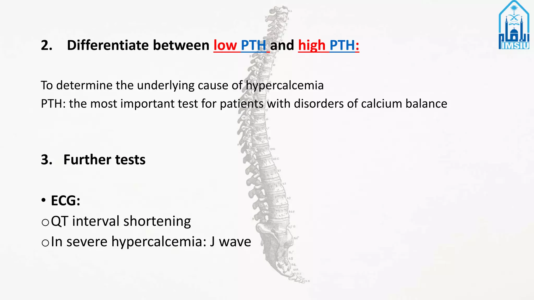 Calcium disorders | PPTX