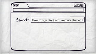 How to organize Calcium concentration ?