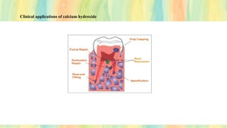 Clinical applications of calcium hydroxide
 