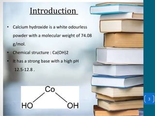Calcium hydroxide main | PPTX