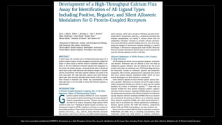 https://www.researchgate.net/publication/228098914_Development_of_a_High-Throughput_Calcium_Flux_Assay_for_Identi
fi
cation_of_All_Ligand_Types_Including_Positive_Negative_and_Silent_Allosteric_Modulators_for_G_Protein-Coupled_Receptors
 