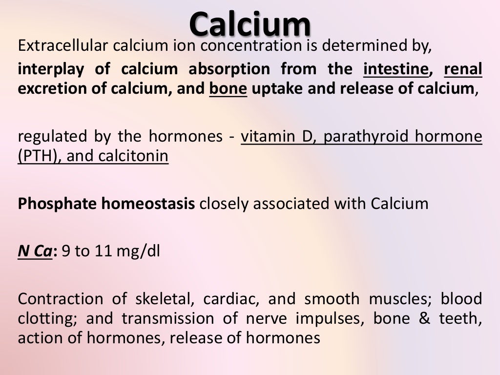 Calcium metabolism