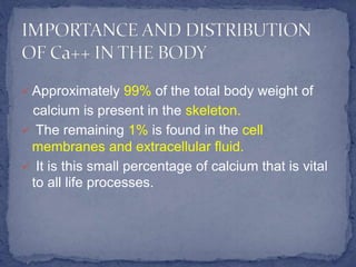 Calcium metabolism