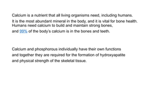 CALCIUM METABOLISM - its importance in orthodontics | PPTX