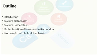 Calcium metabolism physiology and pharamcology | PPTX