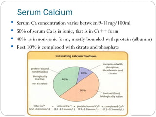 CALCIUM & PHOSPHORUS METABOLISM.power point presentation | PPT
