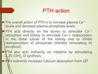 Pth Calcium Algorithm Calcium regulation | PPTX