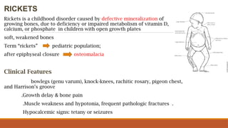 Calcium Rickets Calcium and phosphate metabolism and significance in dentistry | PPTX