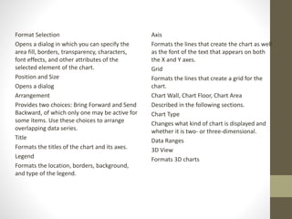 Libre Office Calc Lesson 2: Formatting and Charts | PPTX