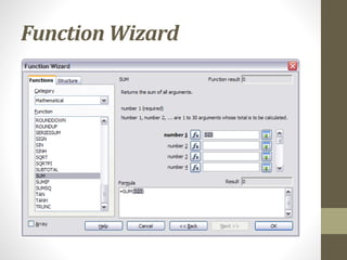 Function Wizard
 