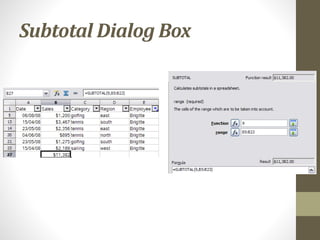 Libre Office Calc Lesson 5: Working with Data | PPTX
