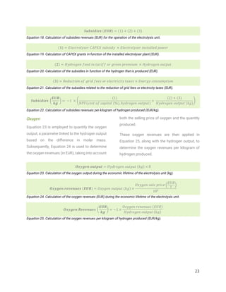 Levelised Cost of Hydrogen (LCOH) Calculator Manual | PDF