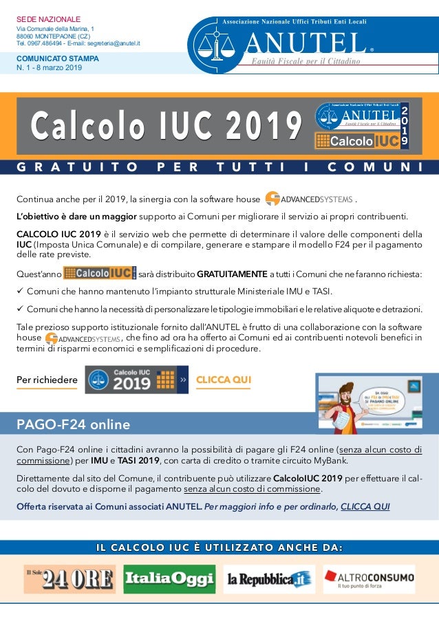 Calcolo Iuc 2019