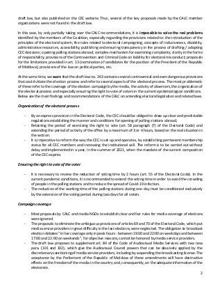2
draft law, but also published on the CEC website. Thus, several of the key proposals made by the CALC member
organizatio...