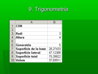 9. Trigonometria9. Trigonometria
 
