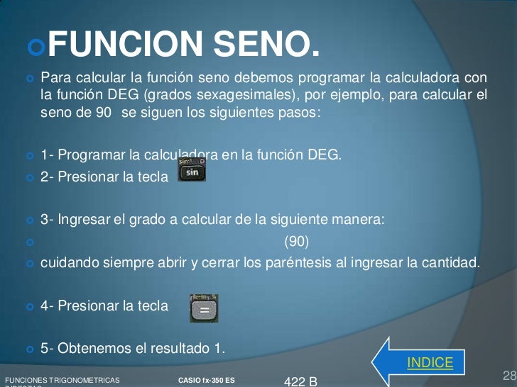 Coseno Al Cuadrado En La Calculadora